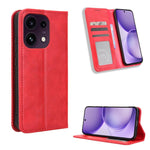 Custodia per telefono in pelle con trama retrò con fibbia magnetica, For OPPO Reno16 F 5G / Reno16 FS 5G, For OPPO Reno15 A / Reno15 F 5G, For OPPO Reno16 Pro 5G / Reno 16 5G Global, For OPPO F33 Pro 5G, For OPPO Find X9 Ultra 5G                       ...