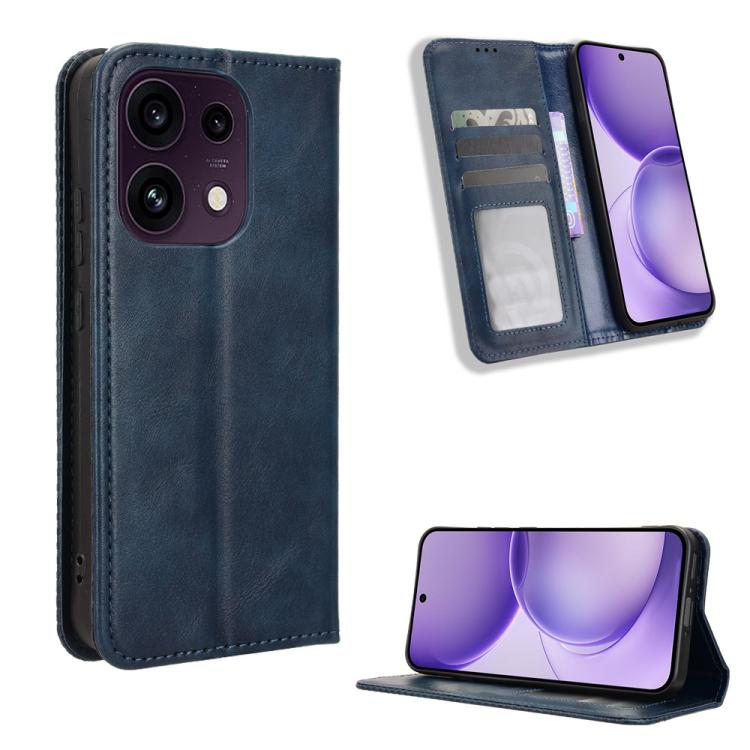Custodia per telefono in pelle con trama retrò con fibbia magnetica, For OPPO Reno16 F 5G / Reno16 FS 5G, For OPPO Reno15 A / Reno15 F 5G, For OPPO Reno16 Pro 5G / Reno 16 5G Global, For OPPO F33 Pro 5G, For OPPO Find X9 Ultra 5G                       ...