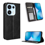Custodia per telefono in pelle con trama retrò con fibbia magnetica, For OPPO Reno16 F 5G / Reno16 FS 5G, For OPPO Reno15 A / Reno15 F 5G, For OPPO Reno16 Pro 5G / Reno 16 5G Global, For OPPO F33 Pro 5G, For OPPO Find X9 Ultra 5G                       ...