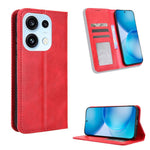Custodia per telefono in pelle con trama retrò con fibbia magnetica, For OPPO Reno16 F 5G / Reno16 FS 5G, For OPPO Reno15 A / Reno15 F 5G, For OPPO Reno16 Pro 5G / Reno 16 5G Global, For OPPO F33 Pro 5G, For OPPO Find X9 Ultra 5G                       ...