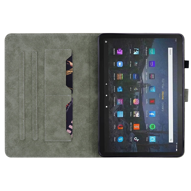 Custodia per tablet in pelle con motivo a tigre, For Amazon Fire Max 11