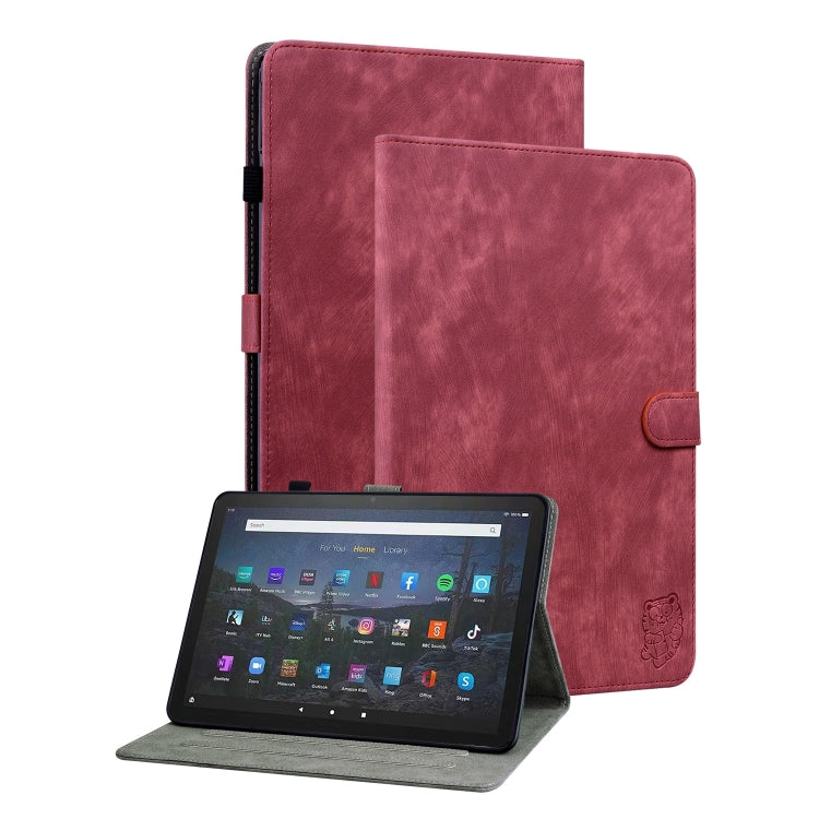 Custodia per tablet in pelle con motivo a tigre, For Amazon Fire Max 11