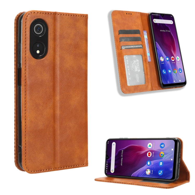 Custodia per telefono in pelle con trama retrò con fibbia magnetica, For Cubot Max 5, For Cubot A10, For Cubot Note 50, For Cubot Note 21, For Cubot P60