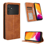 Custodia per telefono in pelle con trama retrò con fibbia magnetica, For Cubot Max 5, For Cubot A10, For Cubot Note 50, For Cubot Note 21, For Cubot P60