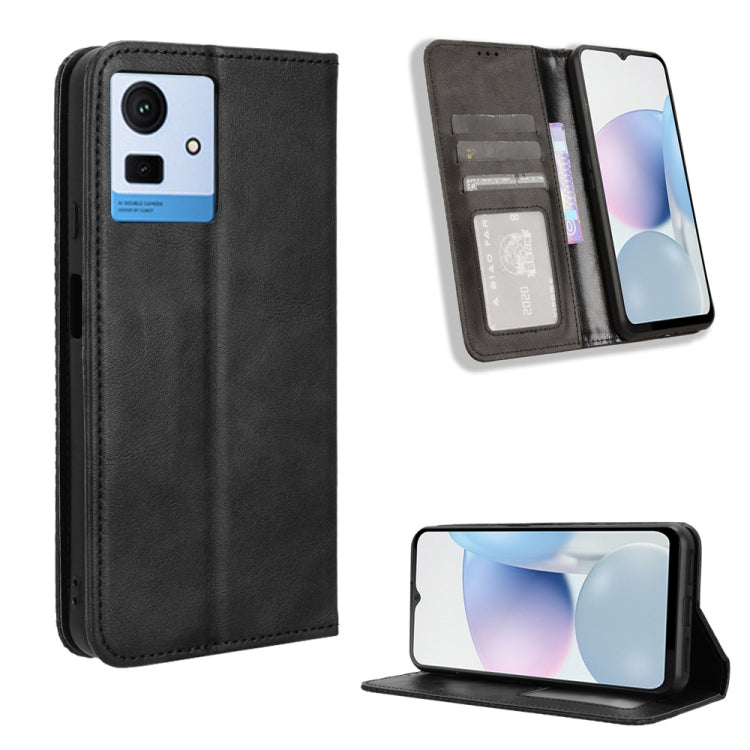 Custodia per telefono in pelle con trama retrò con fibbia magnetica, For Cubot Max 5, For Cubot A10, For Cubot Note 50, For Cubot Note 21, For Cubot P60