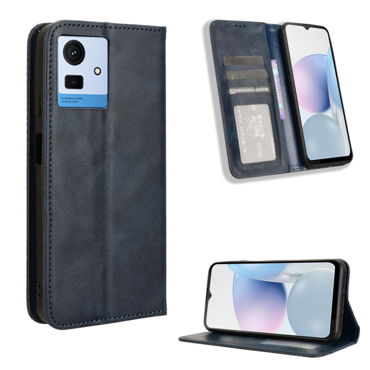 Custodia per telefono in pelle con trama retrò con fibbia magnetica, For Cubot Max 5, For Cubot A10, For Cubot Note 50, For Cubot Note 21, For Cubot P60