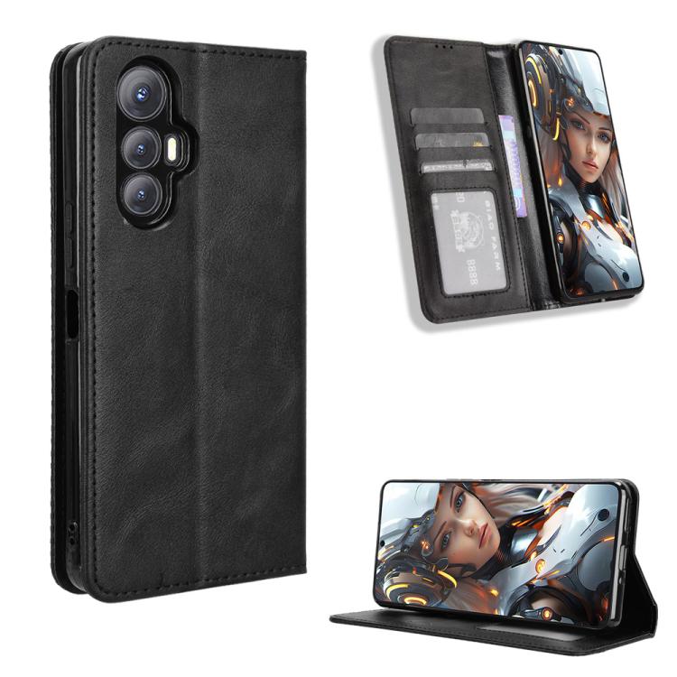 Custodia per telefono in pelle con trama retrò con fibbia magnetica, For Cubot Max 5, For Cubot A10, For Cubot Note 50, For Cubot Note 21, For Cubot P60