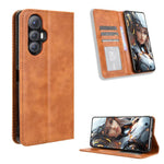 Custodia per telefono in pelle con trama retrò con fibbia magnetica, For Cubot Max 5, For Cubot A10, For Cubot Note 50, For Cubot Note 21, For Cubot P60