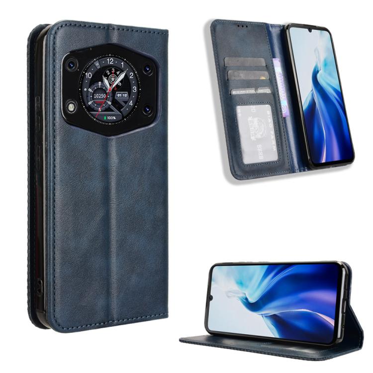 Custodia per telefono in pelle con trama retrò con fibbia magnetica, For Cubot Note 60 4G, For Cubot X100, For Cubot A40, For Cubot P90, For Cubot A30, For Cubot A20