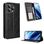 Custodia per telefono in pelle con trama retrò con fibbia magnetica, For Cubot Note 60 4G, For Cubot X100, For Cubot A40, For Cubot P90, For Cubot A30, For Cubot A20