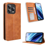 Custodia per telefono in pelle con trama retrò con fibbia magnetica, For Cubot Note 60 4G, For Cubot X100, For Cubot A40, For Cubot P90, For Cubot A30, For Cubot A20