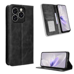 Custodia per telefono in pelle con trama retrò con fibbia magnetica, For Cubot Note 60 4G, For Cubot X100, For Cubot A40, For Cubot P90, For Cubot A30, For Cubot A20