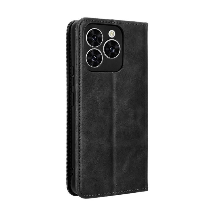 Custodia per telefono in pelle con trama retrò con fibbia magnetica, For Cubot Note 60 4G, For Cubot X100, For Cubot A40, For Cubot P90, For Cubot A30, For Cubot A20