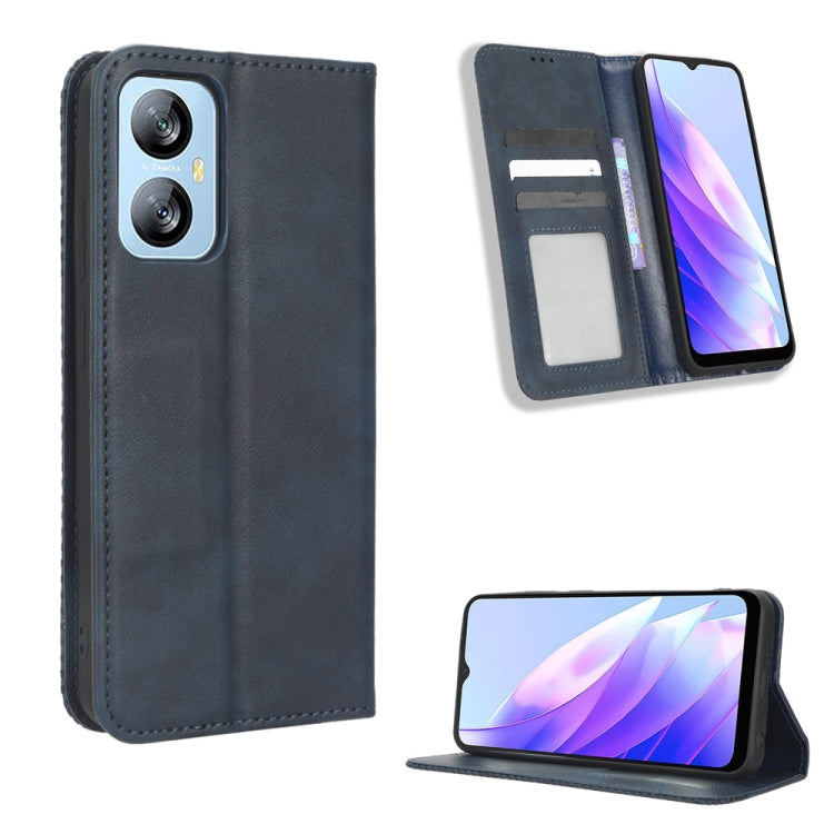 Custodia per telefono in pelle con trama retrò con fibbia magnetica, For Blackview A52 / A52 Pro, For Blackview A96, For Blackview A200 Pro, For Blackview Oscal C70, For Blackview Oscal C30 / C30 Pro, For Blackview A53 / A53 Pro
