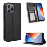 Custodia per telefono in pelle con trama retrò con fibbia magnetica, For Blackview A52 / A52 Pro, For Blackview A96, For Blackview A200 Pro, For Blackview Oscal C70, For Blackview Oscal C30 / C30 Pro, For Blackview A53 / A53 Pro