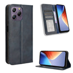 Custodia per telefono in pelle con trama retrò con fibbia magnetica, For Blackview A52 / A52 Pro, For Blackview A96, For Blackview A200 Pro, For Blackview Oscal C70, For Blackview Oscal C30 / C30 Pro, For Blackview A53 / A53 Pro