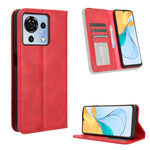 Custodia per telefono in pelle con trama retrò con fibbia magnetica, For ZTE nubia Red Magic 9 Pro, For ZTE Blade A73 5G, For ZTE Blade  V50 Vita 4G, For ZTE Blade A53 Pro, For ZTE nubia Z50S Pro, For ZTE Blade L220