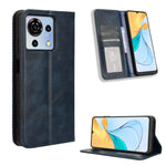 Custodia per telefono in pelle con trama retrò con fibbia magnetica, For ZTE nubia Red Magic 9 Pro, For ZTE Blade A73 5G, For ZTE Blade  V50 Vita 4G, For ZTE Blade A53 Pro, For ZTE nubia Z50S Pro, For ZTE Blade L220