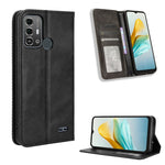 Custodia per telefono in pelle con trama retrò con fibbia magnetica, For ZTE nubia Red Magic 9 Pro, For ZTE Blade A73 5G, For ZTE Blade  V50 Vita 4G, For ZTE Blade A53 Pro, For ZTE nubia Z50S Pro, For ZTE Blade L220
