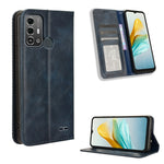 Custodia per telefono in pelle con trama retrò con fibbia magnetica, For ZTE nubia Red Magic 9 Pro, For ZTE Blade A73 5G, For ZTE Blade  V50 Vita 4G, For ZTE Blade A53 Pro, For ZTE nubia Z50S Pro, For ZTE Blade L220