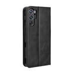 Custodia per telefono in pelle con trama retrò con fibbia magnetica, For ZTE nubia Red Magic 9 Pro, For ZTE Blade A73 5G, For ZTE Blade  V50 Vita 4G, For ZTE Blade A53 Pro, For ZTE nubia Z50S Pro, For ZTE Blade L220