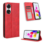 Custodia per telefono in pelle con trama retrò con fibbia magnetica, For ZTE nubia Z60S Pro, For ZTE Blade A35, For ZTE Axon 60 Lite / Blade V60 Vita, For ZTE Blade V60 / Axon 60 4G, For ZTE Anshin Family, For ZTE nubia Focus Pro 5G