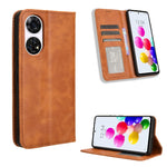 Custodia per telefono in pelle con trama retrò con fibbia magnetica, For ZTE nubia Z60S Pro, For ZTE Blade A35, For ZTE Axon 60 Lite / Blade V60 Vita, For ZTE Blade V60 / Axon 60 4G, For ZTE Anshin Family, For ZTE nubia Focus Pro 5G