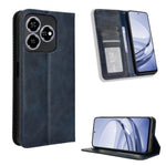Custodia per telefono in pelle con trama retrò con fibbia magnetica, For ZTE nubia Z60S Pro, For ZTE Blade A35, For ZTE Axon 60 Lite / Blade V60 Vita, For ZTE Blade V60 / Axon 60 4G, For ZTE Anshin Family, For ZTE nubia Focus Pro 5G
