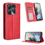 Custodia per telefono in pelle con trama retrò con fibbia magnetica, For ZTE Blade A35 Lite, For ZTE Blade V70 4G, For ZTE nubia Red Magic 10 Pro / 10 Pro+, For ZTE Blade V60 Design, For ZTE Blade A75 5G, For ZTE Blade A75 4G