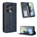 Custodia per telefono in pelle con trama retrò con fibbia magnetica, For ZTE Blade A35 Lite, For ZTE Blade V70 4G, For ZTE nubia Red Magic 10 Pro / 10 Pro+, For ZTE Blade V60 Design, For ZTE Blade A75 5G, For ZTE Blade A75 4G
