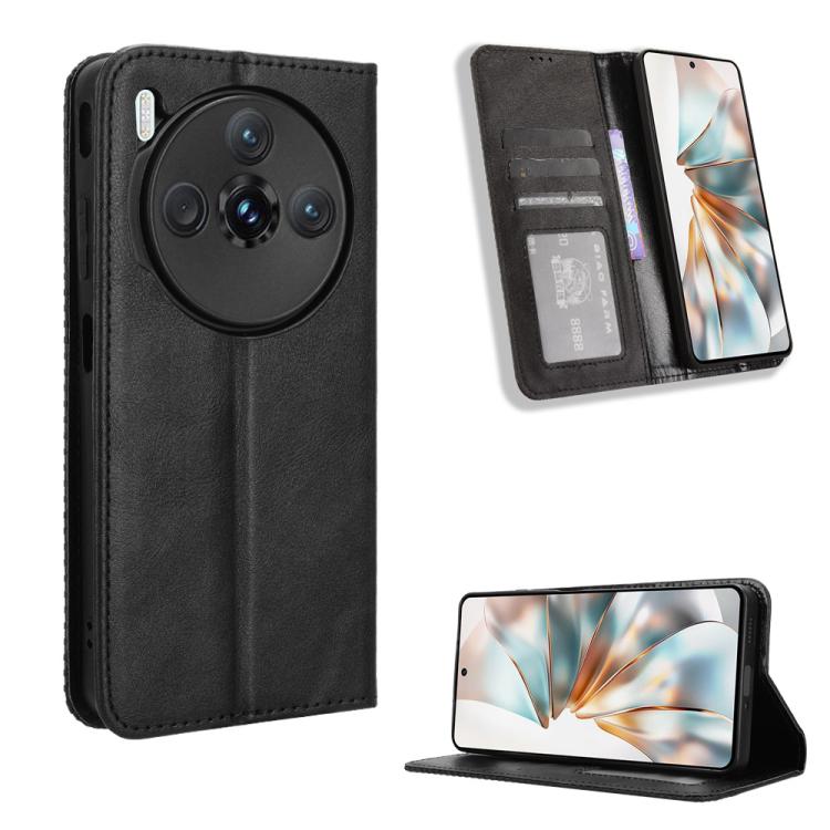 Custodia per telefono in pelle con trama retrò con fibbia magnetica, For ZTE nubia Z60S Pro, For ZTE Blade A35, For ZTE Axon 60 Lite / Blade V60 Vita, For ZTE Blade V60 / Axon 60 4G, For ZTE Anshin Family, For ZTE nubia Focus Pro 5G