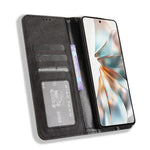 Custodia per telefono in pelle con trama retrò con fibbia magnetica, For ZTE nubia Z60S Pro, For ZTE Blade A35, For ZTE Axon 60 Lite / Blade V60 Vita, For ZTE Blade V60 / Axon 60 4G, For ZTE Anshin Family, For ZTE nubia Focus Pro 5G