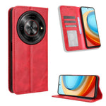 Custodia per telefono in pelle con trama retrò con fibbia magnetica, For ZTE Blade A35 Lite, For ZTE Blade V70 4G, For ZTE nubia Red Magic 10 Pro / 10 Pro+, For ZTE Blade V60 Design, For ZTE Blade A75 5G, For ZTE Blade A75 4G