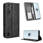 Custodia per telefono in pelle con trama retrò con fibbia magnetica, For ZTE Blade A35 Lite, For ZTE Blade V70 4G, For ZTE nubia Red Magic 10 Pro / 10 Pro+, For ZTE Blade V60 Design, For ZTE Blade A75 5G, For ZTE Blade A75 4G