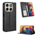 Custodia per telefono in pelle con trama retrò con fibbia magnetica, For ZTE Blade A35 Lite, For ZTE Blade V70 4G, For ZTE nubia Red Magic 10 Pro / 10 Pro+, For ZTE Blade V60 Design, For ZTE Blade A75 5G, For ZTE Blade A75 4G