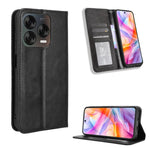 Custodia per telefono in pelle con trama retrò con fibbia magnetica, For ZTE nubia Focus 2 5G, For ZTE nubia Music 2, For ZTE nubia S 5G A403ZT, For ZTE Blade V70 Max, For ZTE Blade V70 Design 4G, For ZTE nubia Z70 Ultra