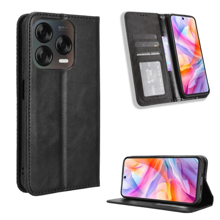 Custodia per telefono in pelle con trama retrò con fibbia magnetica, For ZTE nubia Focus 2 5G, For ZTE nubia Music 2, For ZTE nubia S 5G A403ZT, For ZTE Blade V70 Max, For ZTE Blade V70 Design 4G, For ZTE nubia Z70 Ultra