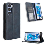 Custodia per telefono in pelle con trama retrò con fibbia magnetica, For ZTE nubia Focus 2 5G, For ZTE nubia Music 2, For ZTE nubia S 5G A403ZT, For ZTE Blade V70 Max, For ZTE Blade V70 Design 4G, For ZTE nubia Z70 Ultra