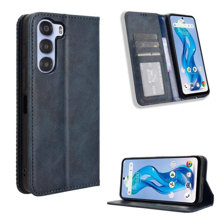 Custodia per telefono in pelle con trama retrò con fibbia magnetica, For ZTE nubia Focus 2 5G, For ZTE nubia Music 2, For ZTE nubia S 5G A403ZT, For ZTE Blade V70 Max, For ZTE Blade V70 Design 4G, For ZTE nubia Z70 Ultra