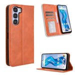 Custodia per telefono in pelle con trama retrò con fibbia magnetica, For ZTE nubia Focus 2 5G, For ZTE nubia Music 2, For ZTE nubia S 5G A403ZT, For ZTE Blade V70 Max, For ZTE Blade V70 Design 4G, For ZTE nubia Z70 Ultra