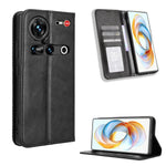 Custodia per telefono in pelle con trama retrò con fibbia magnetica, For ZTE nubia Focus 2 5G, For ZTE nubia Music 2, For ZTE nubia S 5G A403ZT, For ZTE Blade V70 Max, For ZTE Blade V70 Design 4G, For ZTE nubia Z70 Ultra