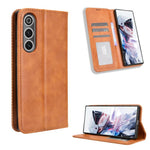 Custodia per telefono in pelle con trama retrò con fibbia magnetica, For ZTE Blade A56 4G, For ZTE nubia Neo 3 5G, For ZTE nubia Red Magic 10 Air, For ZTE Blade A35e Z2466, For ZTE nubia Neo 3 GT 5G, For ZTE nubia Focus 2 Ultra 5G