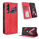 Custodia per telefono in pelle con trama retrò con fibbia magnetica, For ZTE Blade A56 4G, For ZTE nubia Neo 3 5G, For ZTE nubia Red Magic 10 Air, For ZTE Blade A35e Z2466, For ZTE nubia Neo 3 GT 5G, For ZTE nubia Focus 2 Ultra 5G
