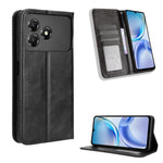 Custodia per telefono in pelle con trama retrò con fibbia magnetica, For ZTE nubia Air, For ZTE nubia Z80 Ultra, For ZTE nubia RedMagic 11 Pro / 11 Pro+, For ZTE Blade A76 4G, For ZTE Blade A76 5G, For ZTE Blade A36 4G