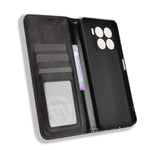 Custodia per telefono in pelle con trama retrò con fibbia magnetica, For ZTE Blade A56 4G, For ZTE nubia Neo 3 5G, For ZTE nubia Red Magic 10 Air, For ZTE Blade A35e Z2466, For ZTE nubia Neo 3 GT 5G, For ZTE nubia Focus 2 Ultra 5G