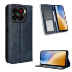Custodia per telefono in pelle con trama retrò con fibbia magnetica, For ZTE Blade A56 4G, For ZTE nubia Neo 3 5G, For ZTE nubia Red Magic 10 Air, For ZTE Blade A35e Z2466, For ZTE nubia Neo 3 GT 5G, For ZTE nubia Focus 2 Ultra 5G