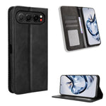 Custodia per telefono in pelle con trama retrò con fibbia magnetica, For ZTE nubia Air, For ZTE nubia Z80 Ultra, For ZTE nubia RedMagic 11 Pro / 11 Pro+, For ZTE Blade A76 4G, For ZTE Blade A76 5G, For ZTE Blade A36 4G