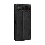 Custodia per telefono in pelle con trama retrò con fibbia magnetica, For ZTE nubia Air, For ZTE nubia Z80 Ultra, For ZTE nubia RedMagic 11 Pro / 11 Pro+, For ZTE Blade A76 4G, For ZTE Blade A76 5G, For ZTE Blade A36 4G