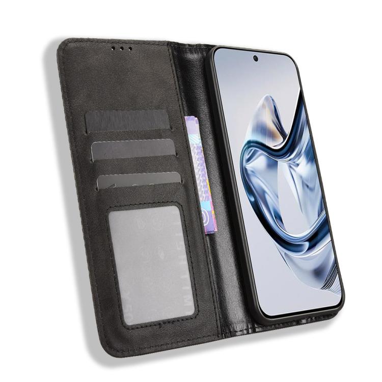 Custodia per telefono in pelle con trama retrò con fibbia magnetica, For ZTE nubia Air, For ZTE nubia Z80 Ultra, For ZTE nubia RedMagic 11 Pro / 11 Pro+, For ZTE Blade A76 4G, For ZTE Blade A76 5G, For ZTE Blade A36 4G