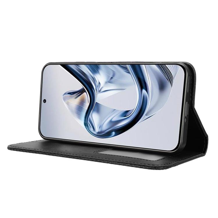Custodia per telefono in pelle con trama retrò con fibbia magnetica, For ZTE nubia Air, For ZTE nubia Z80 Ultra, For ZTE nubia RedMagic 11 Pro / 11 Pro+, For ZTE Blade A76 4G, For ZTE Blade A76 5G, For ZTE Blade A36 4G